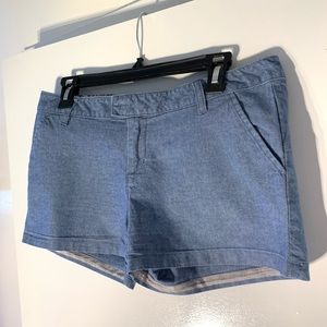 Volcom Blue Faux Denim Shorts